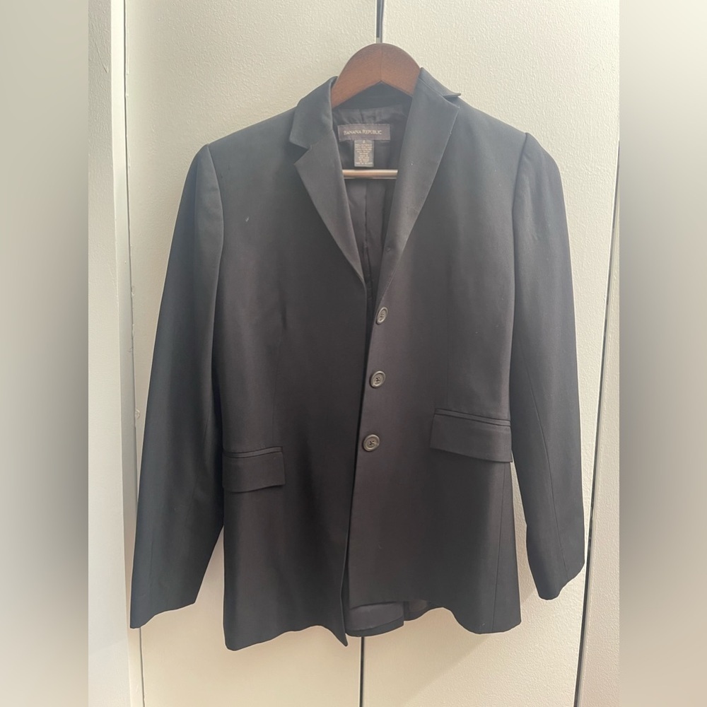 Vintage Banana Republic Black y2K Blazer